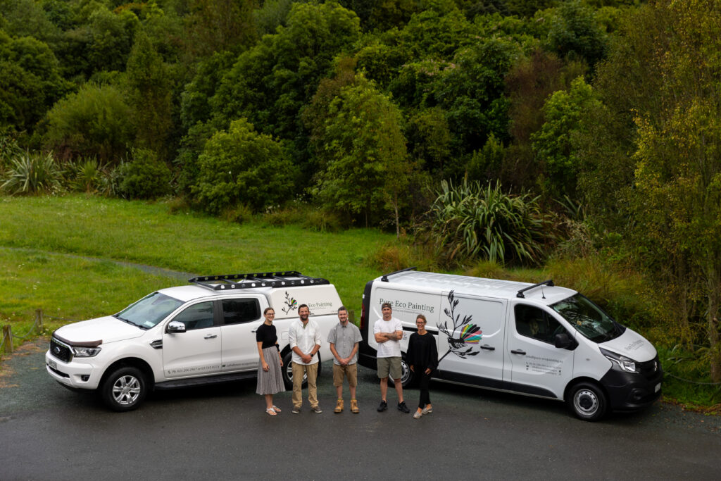 Jonny and the Pure Eco Painting team