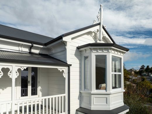Bay window and finial