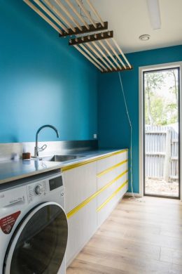 Pure Eco Painting Nelson Christchurch | House Painting Photo Gallery | Passive Certified Home Christchurch | Laundry Pelorus Natural paint