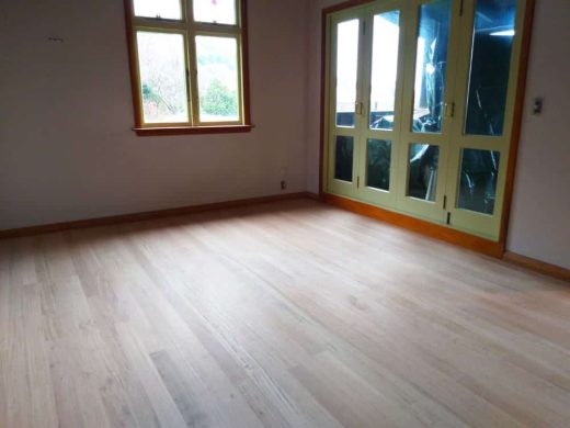 Sanded floor