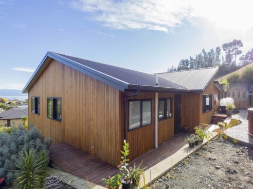 Pure Eco Painting Nelson Christchurch | House Painting Photo Gallery | Passive Certified Home Christchurch |Cedar Cladding in Natural Premium Oil