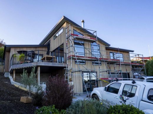Pure Eco Painting Nelson Christchurch | House Painting Photo Gallery | Passive Certified Home Christchurch |Pre oiling Cedar claddingedar Cladding in Natural Premium Oil
